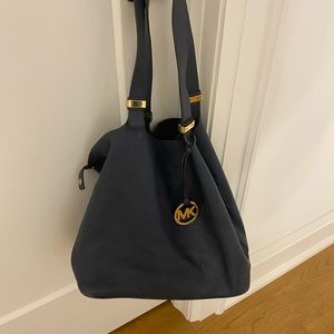 Michael Kors Blue leather shoulder bag